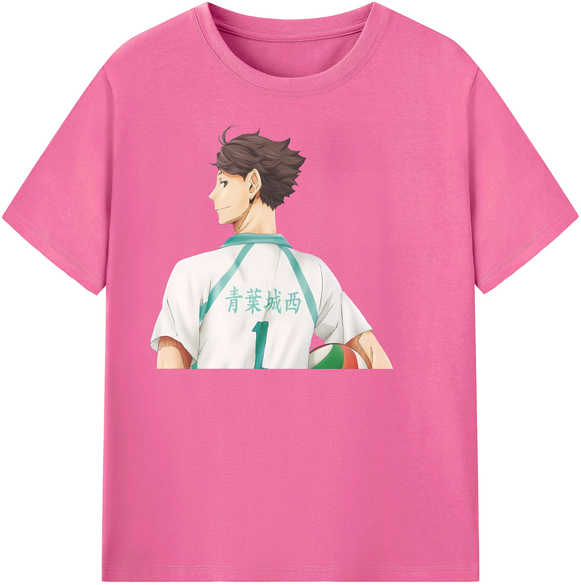 （画像用） ハイキュー!! Haikyu!! レディースカジュアルプリントTシャツ（綿100％）